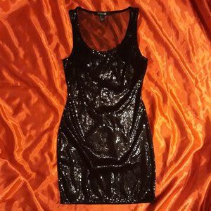 Little Black Sequin Dress